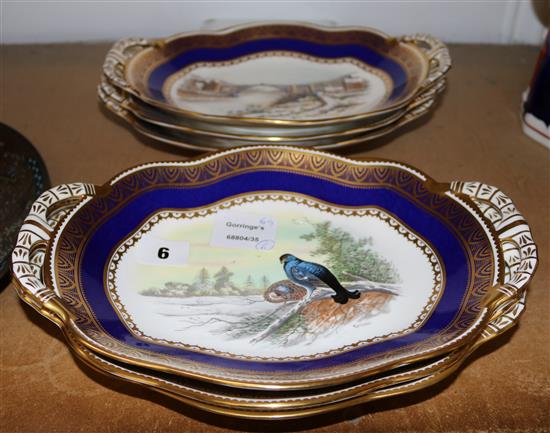 Set of 6 Coalport Ironbridge Gorge, limited edition trays